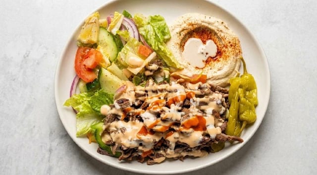 Beef Shawarma Entree.
