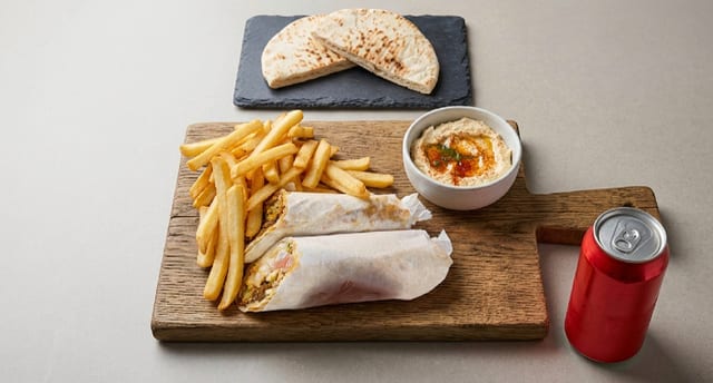 Cauliflower Vegan Wrap Combo.