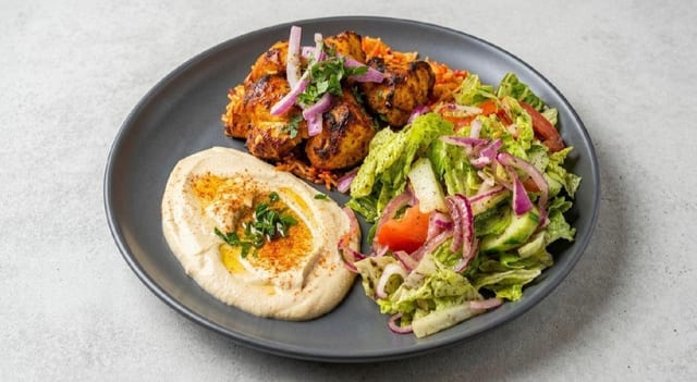 Chicken Kebab Entree.