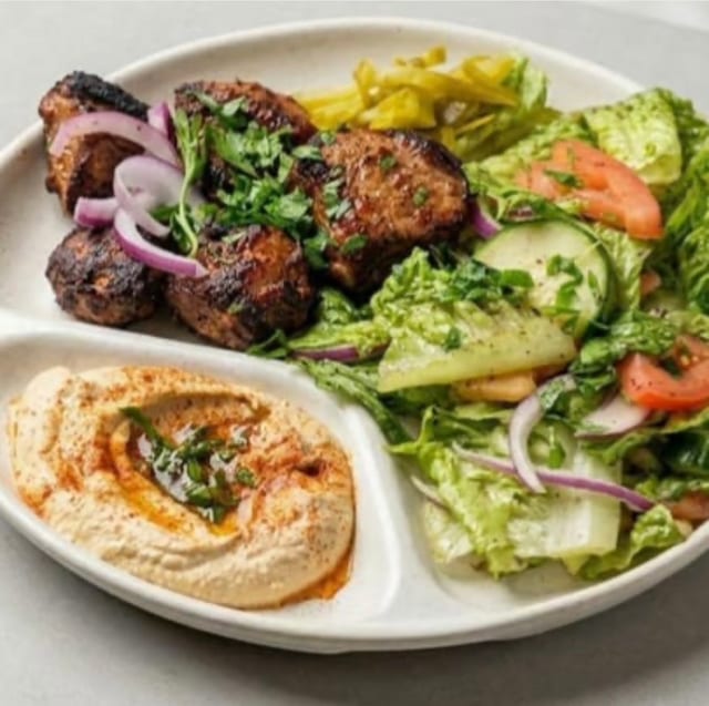 Lamb Kebab Entree.