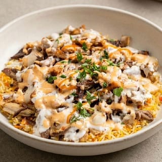 Beef Shawarma Over Rice