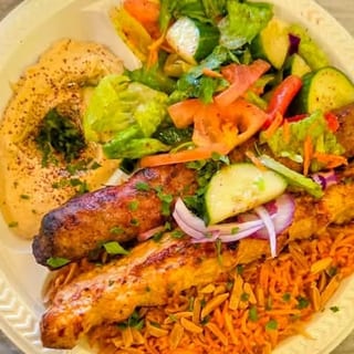 Koufta Kebab Over Rice