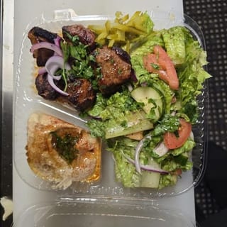 Lamb Kebab Over Rice